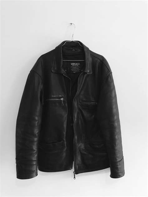 versace jeans couture leather jacket